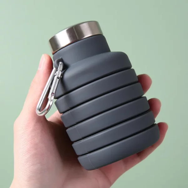 Silicone Foldable Sports Cup Water Bottle - Image 2